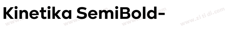 Kinetika SemiBold字体转换